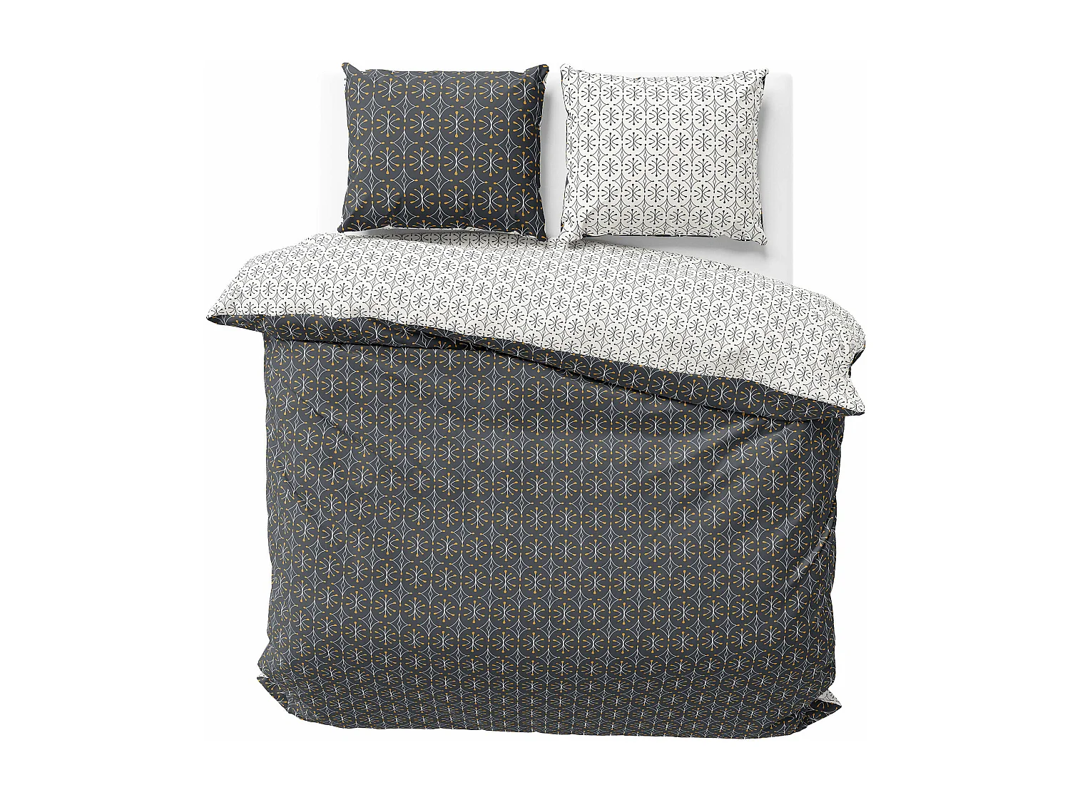 Parure de lit 260x240 cm coton biologique WAG Noir