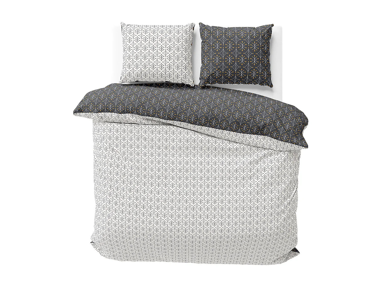 Parure de lit 260x240 cm coton biologique WAG Noir