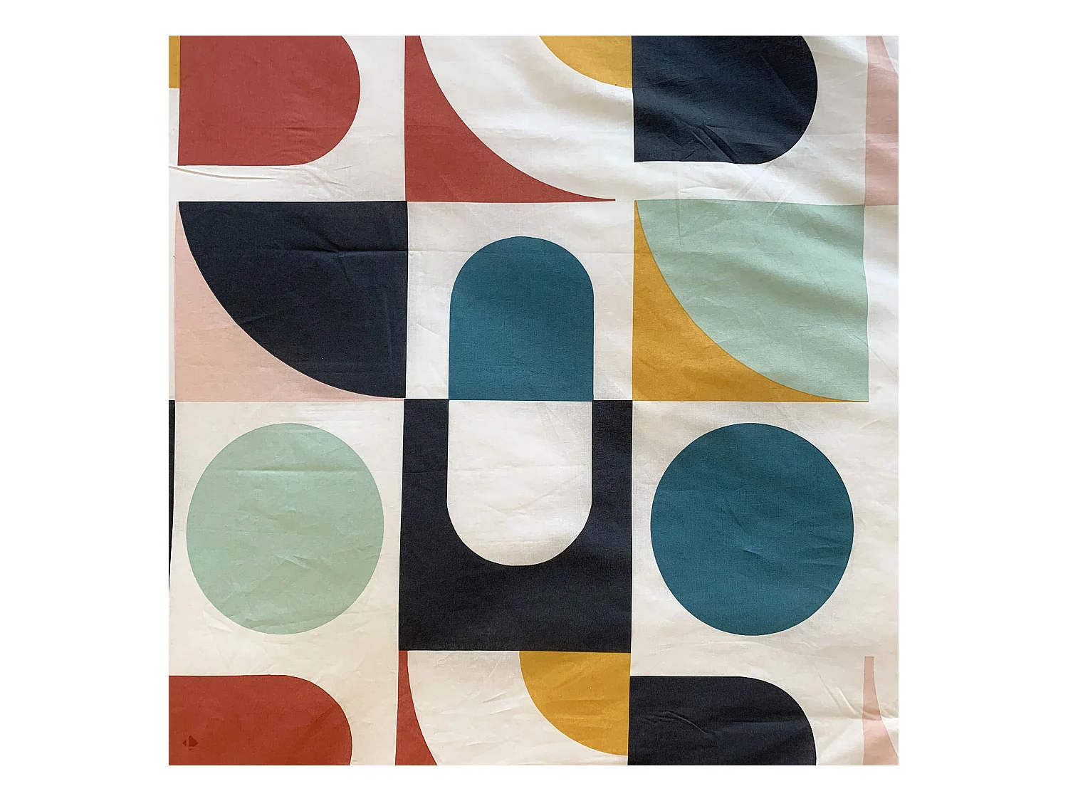 Parure de lit 260x240 cm coton biologique TITANE Blanc