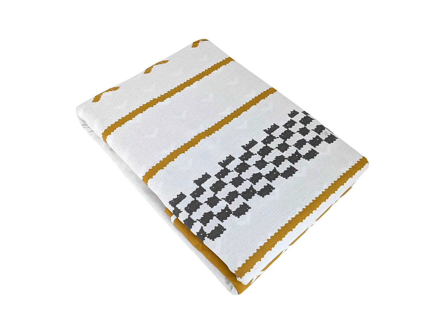 Parure de lit 260x240 cm coton biologique TAPIS Blanc