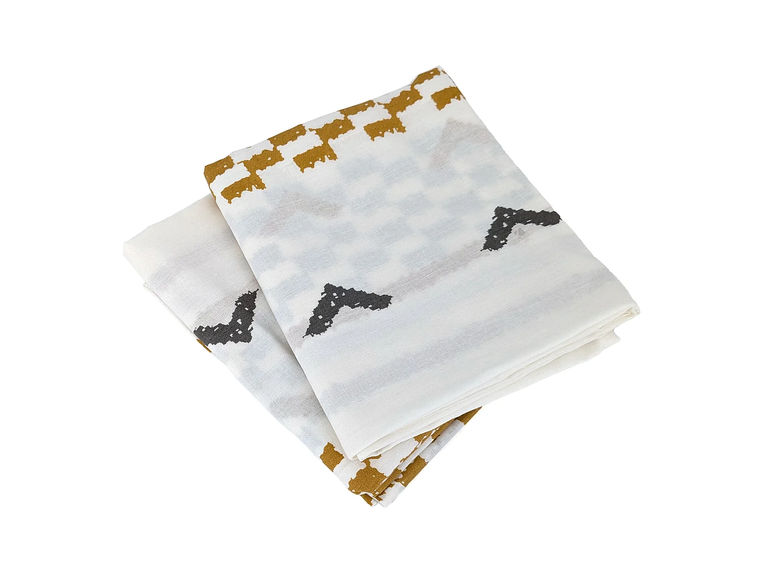 Parure de lit 260x240 cm coton biologique TAPIS Blanc