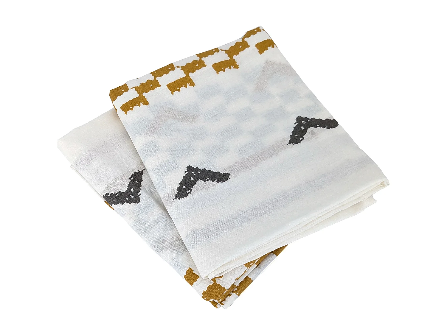 Parure de lit 260x240 cm coton biologique TAPIS Blanc