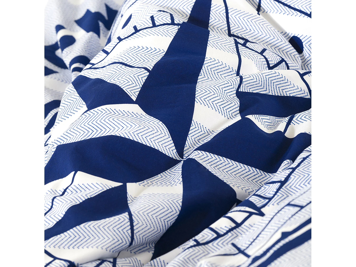 Parure de lit 240x220 cm coton biologique OCEAN Bleu