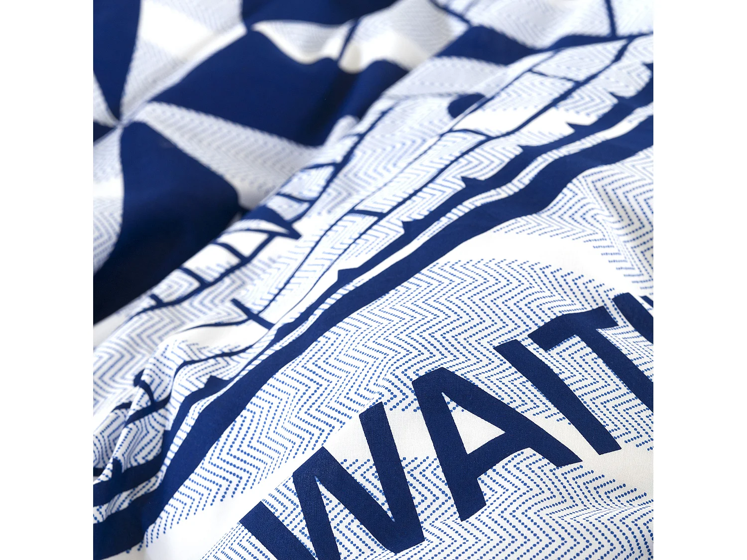 Parure de lit 240x220 cm coton biologique OCEAN Bleu