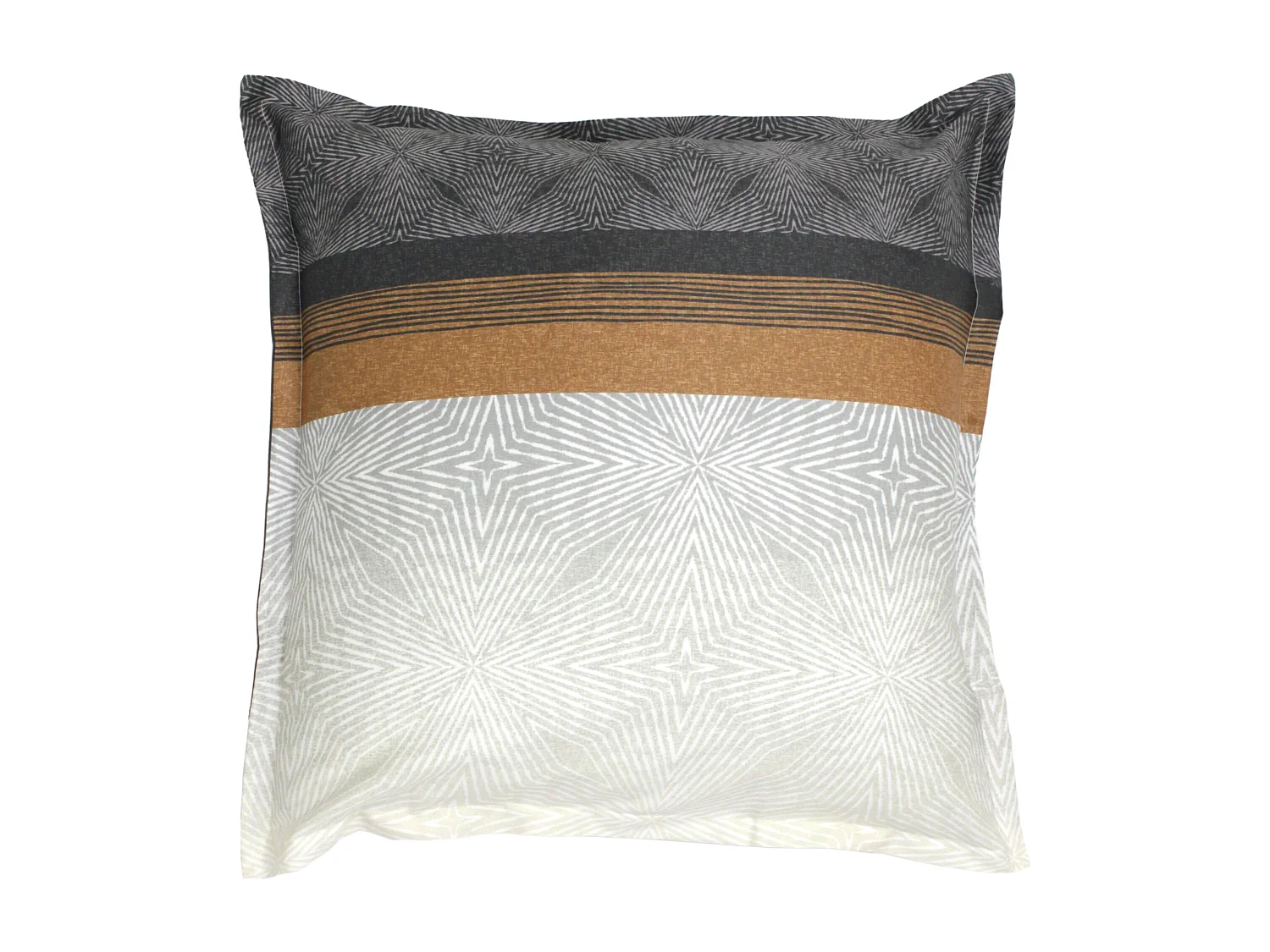 Parure de lit 140x200 cm satin de coton TIAGO noir