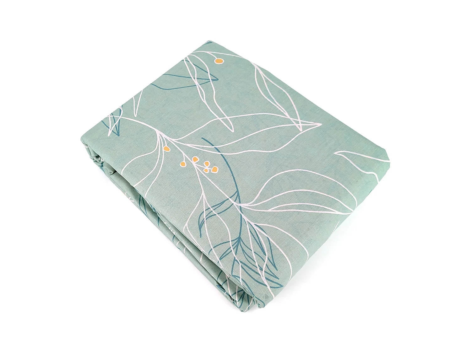 Parure de lit 240x220 cm coton biologique CHAMPA Vert