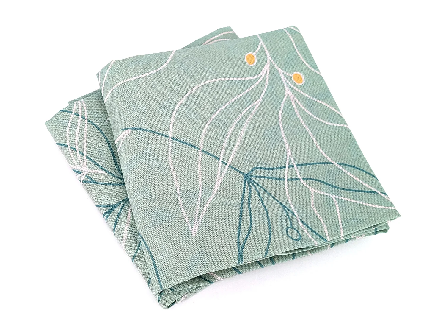 Parure de lit 240x220 cm coton biologique CHAMPA Vert