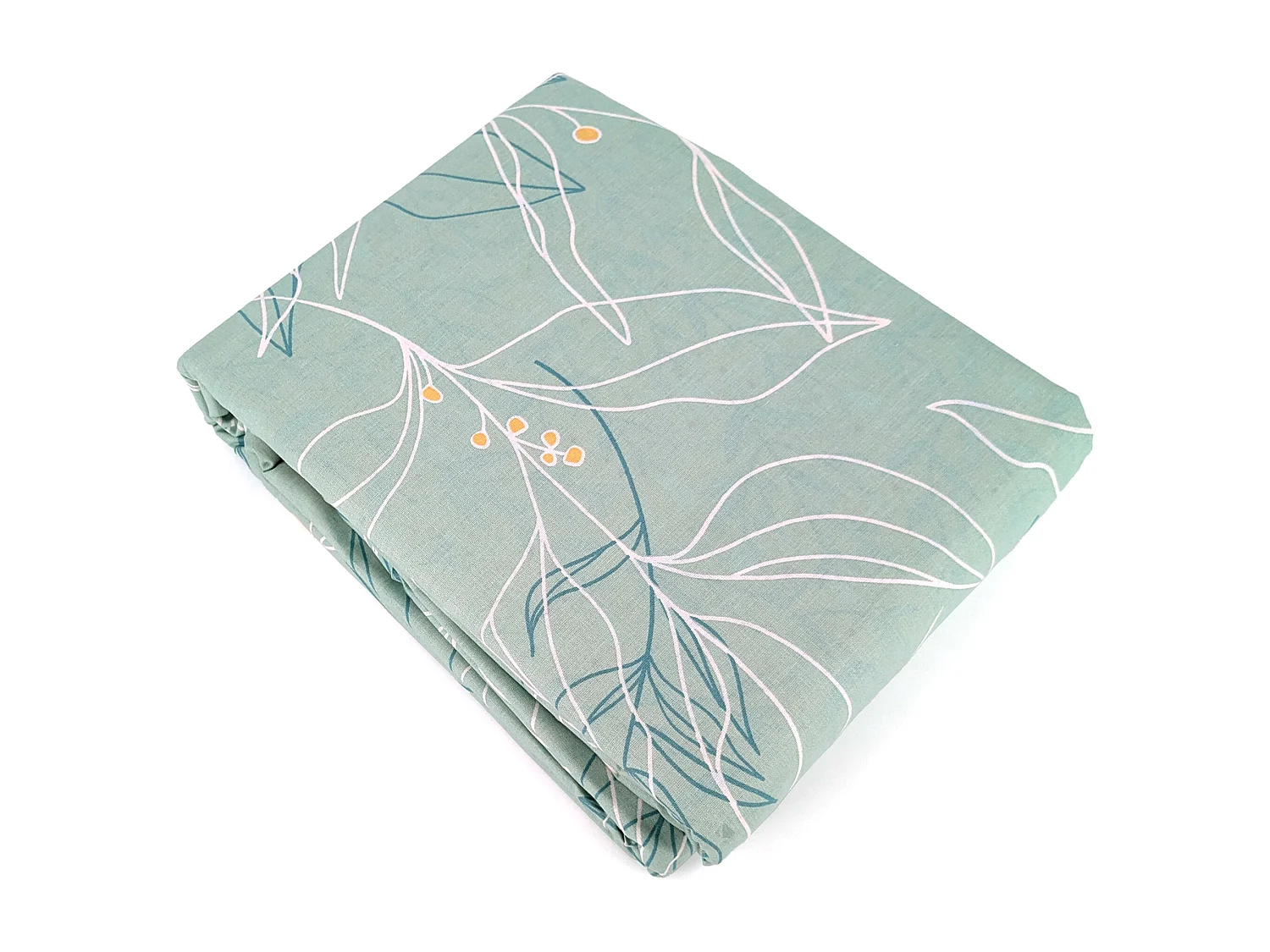 Parure de lit 260x240 cm coton biologique CHAMPA Vert