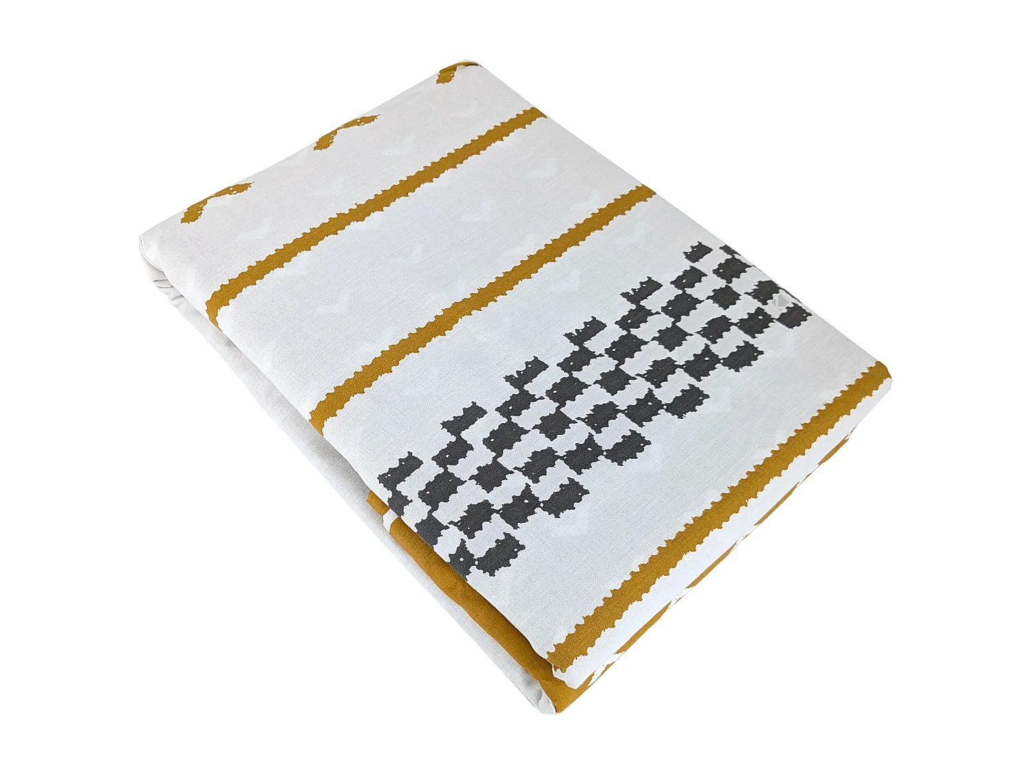 Parure de lit 240x220 cm coton biologique TAPIS Blanc