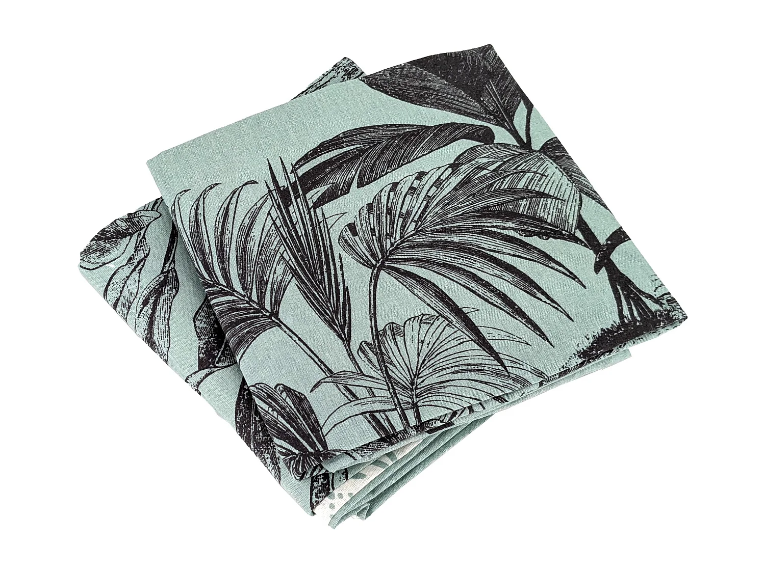 Parure de lit 240x220 cm coton biologique PASSADA Bleu Océan