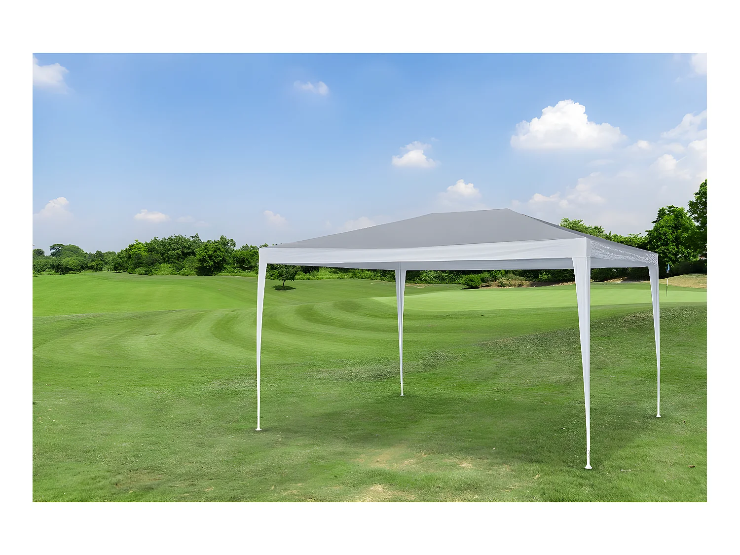 Tonnelle de jardin "Natacha 4" - 12 m² - 3 x 4 m - Blanc