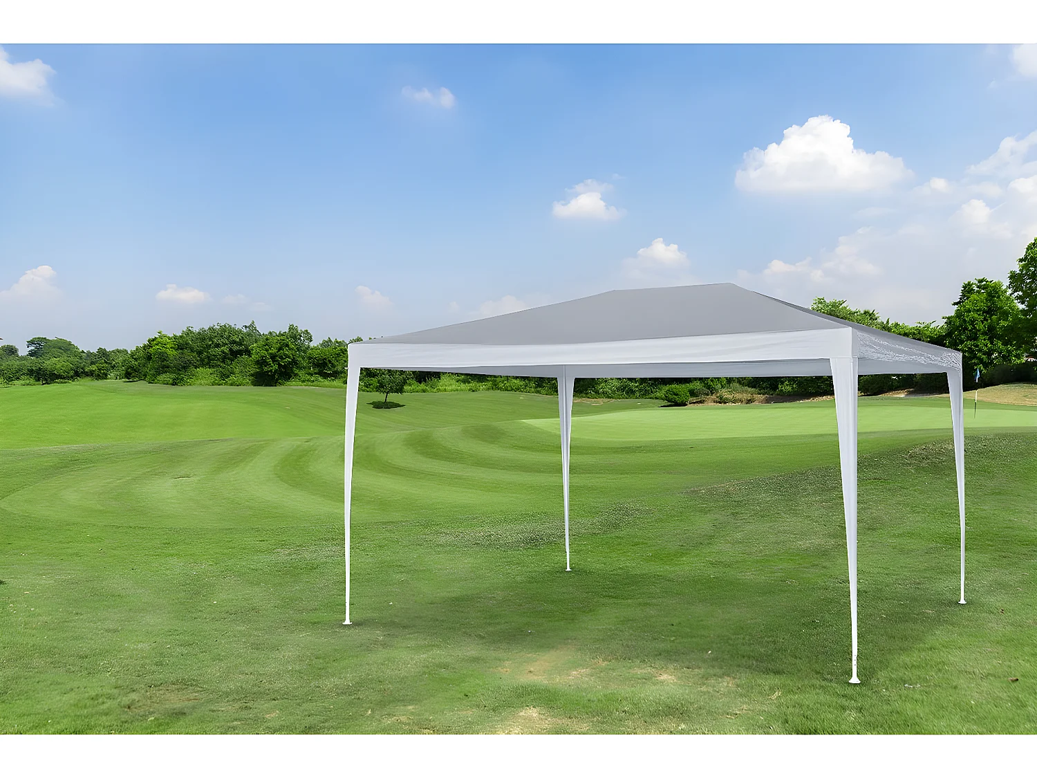 Gartenpavillon "Natacha 4" - 12 m² - 3 x 4 m - Weiß