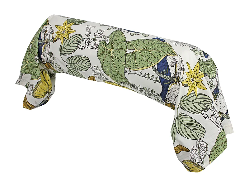 Taie de traversin 240x43 cm coton TOCO vert