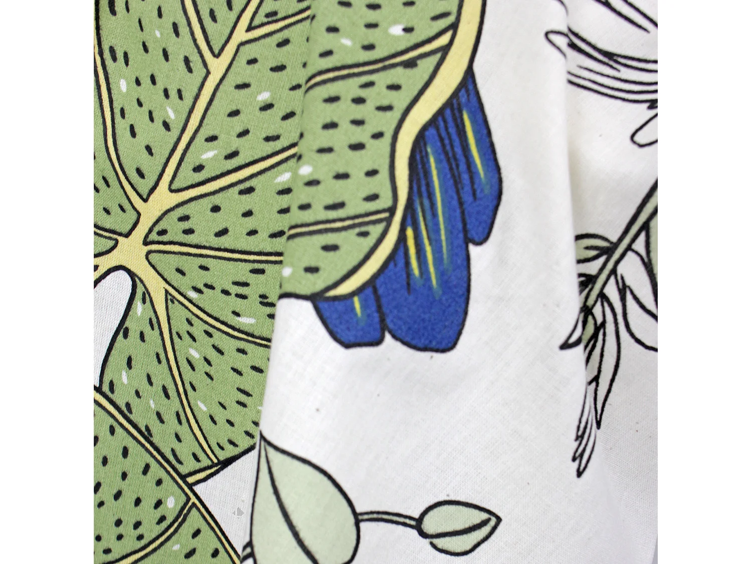 Taie de traversin 240x43 cm coton TOCO vert