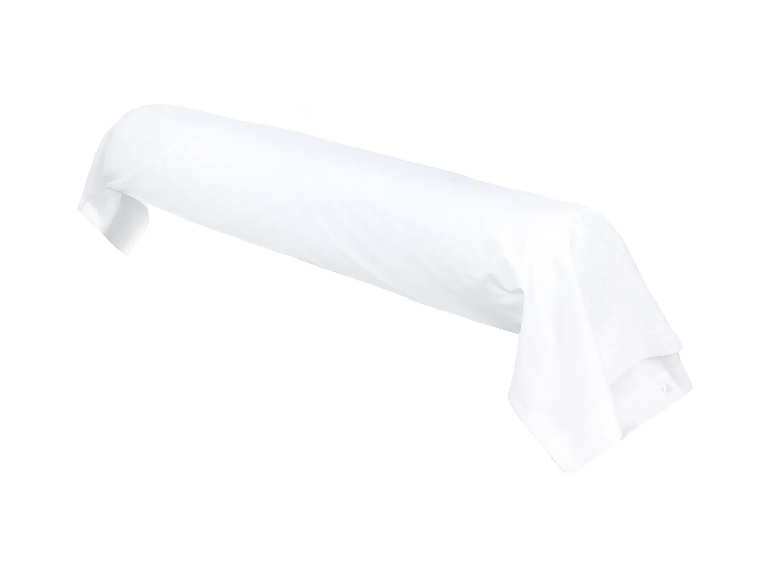 Taie de traversin uni 185x43 cm pur percale PRIMO Blanc