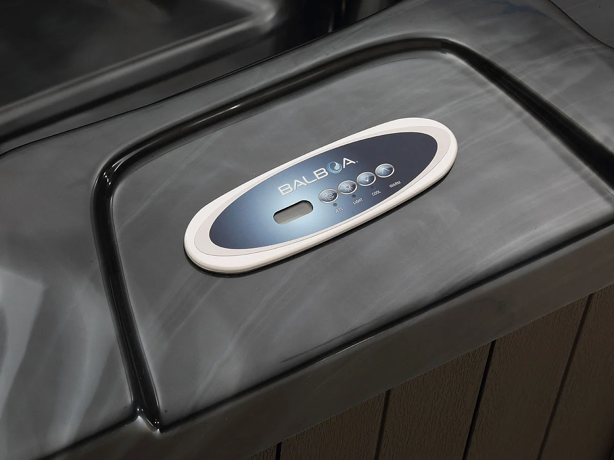 Jacuzzi spa 4 zits met led "Haïti" - Geïntegreerde bluetooth speakers - Grijs