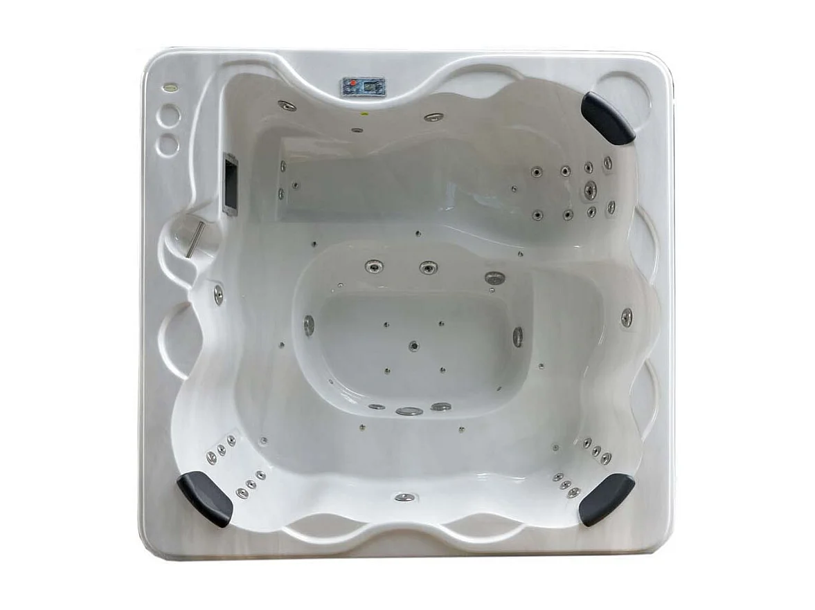 Spa "Cuba" 6 places - Cuve blanc - système Balboa +Bluetooth intégré - 220x210x80cm