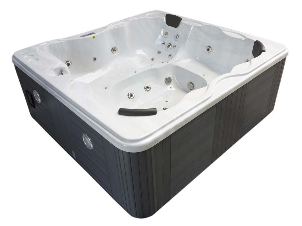 Spa "Cuba" 6 places - Cuve blanc - système Balboa +Bluetooth intégré - 220x210x80cm