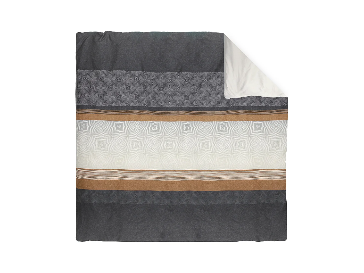 Housse de couette 280x240 cm satin de coton TIAGO noir