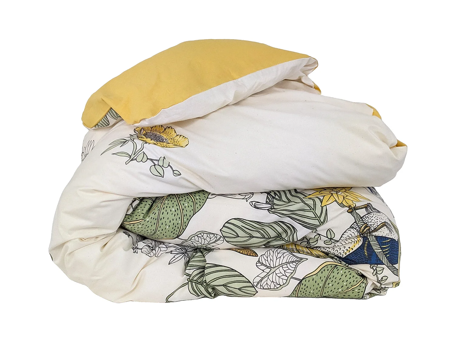 Housse de couette 140x200 cm coton TOCO vert