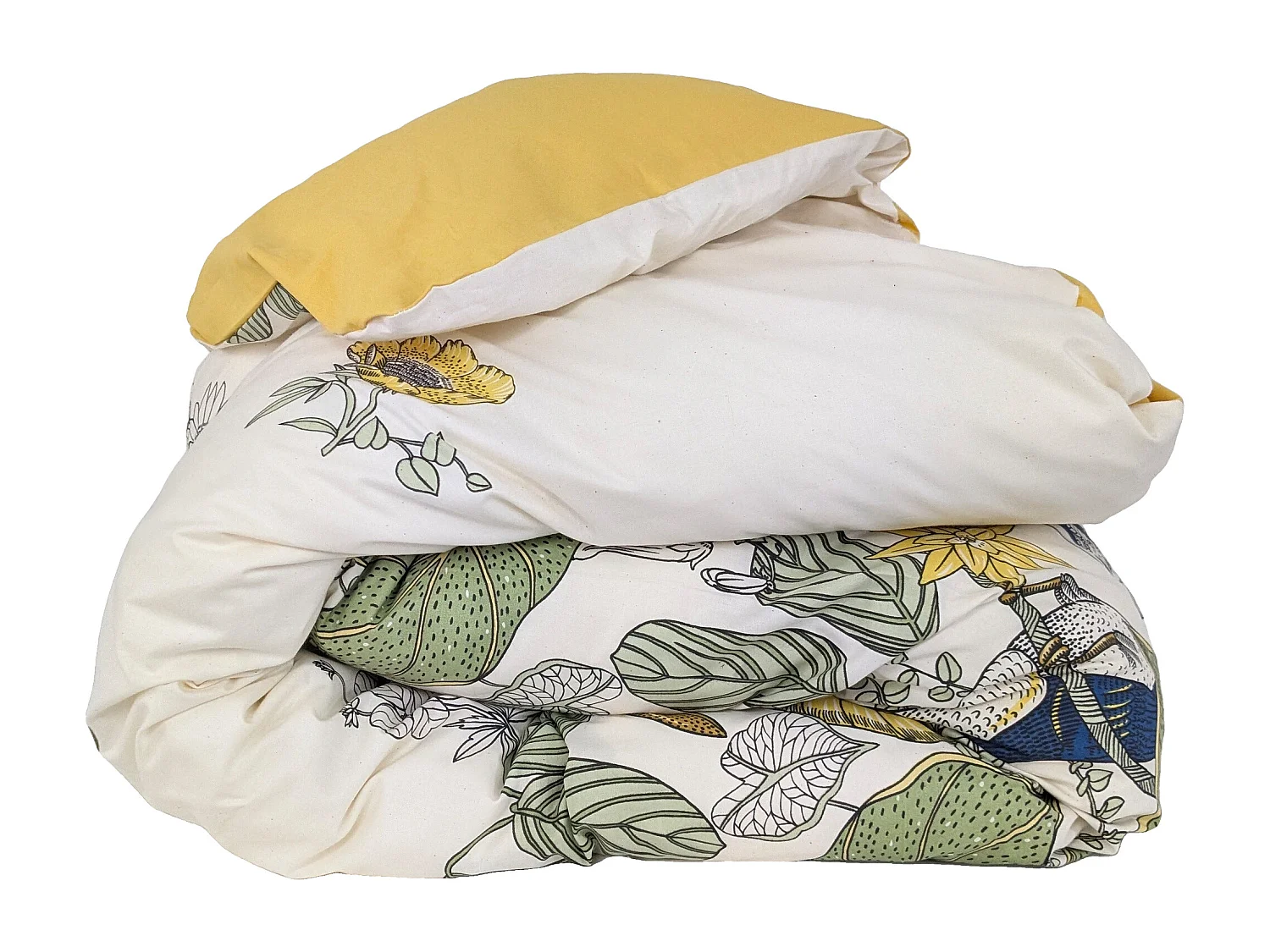 Housse de couette 280x240 cm coton TOCO vert