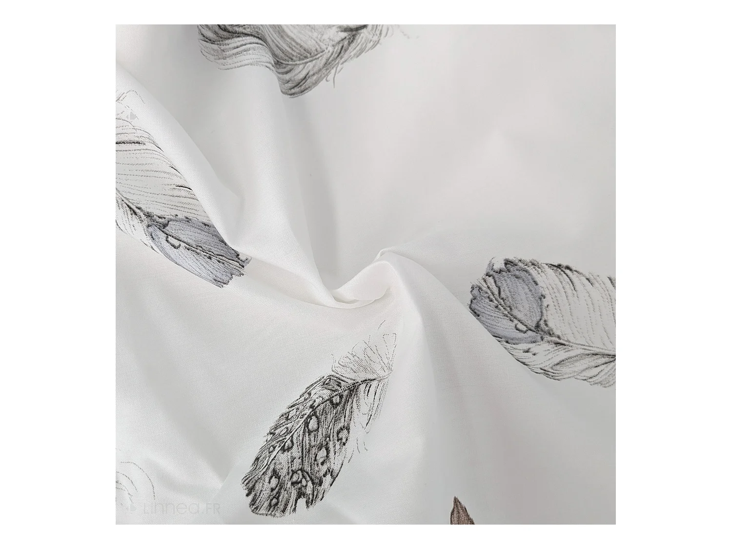 Housse de couette 280x240 cm Percale pur coton PLUMES