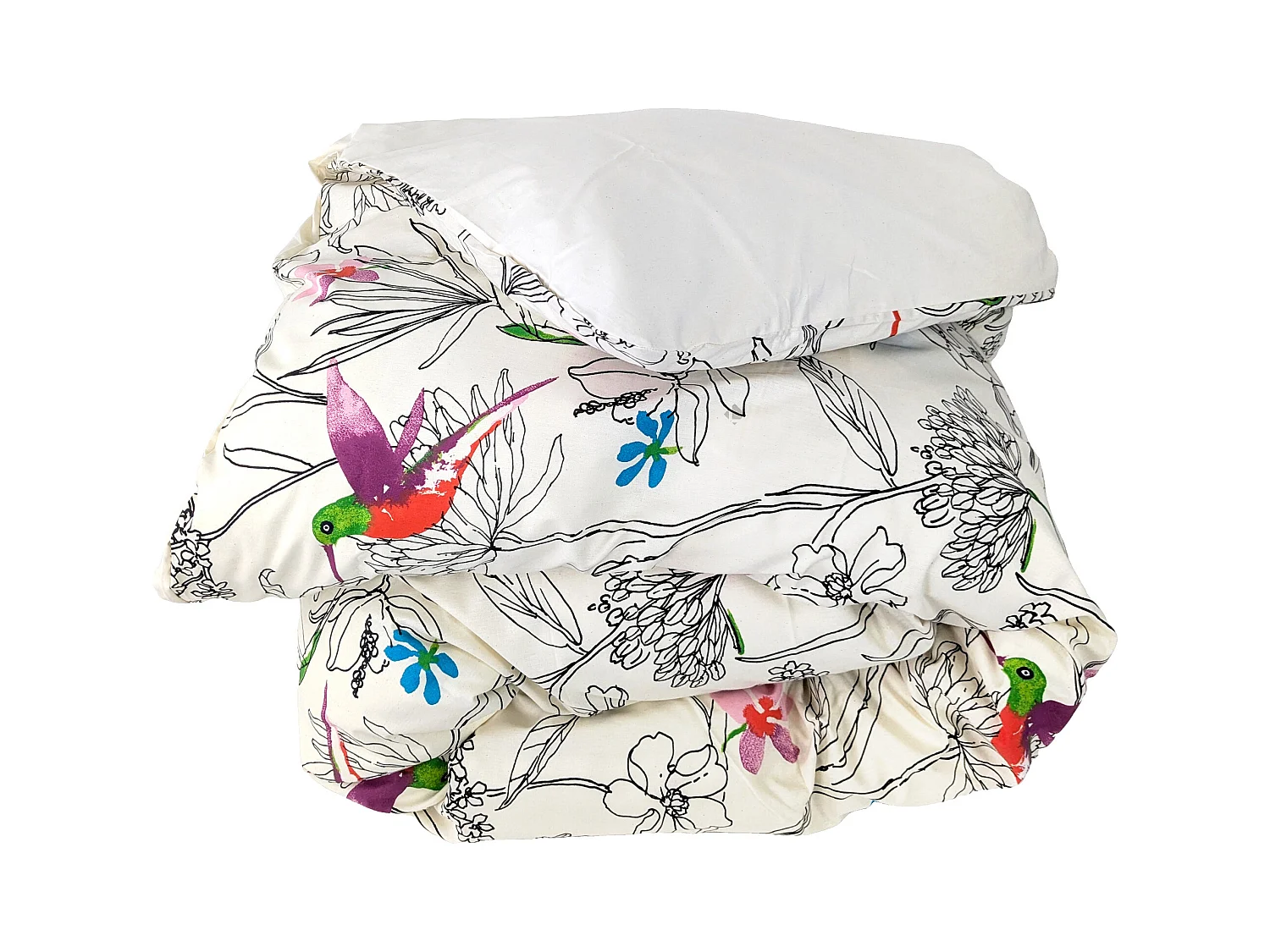 Housse de couette 260x240 cm coton AMAZONIA ecru