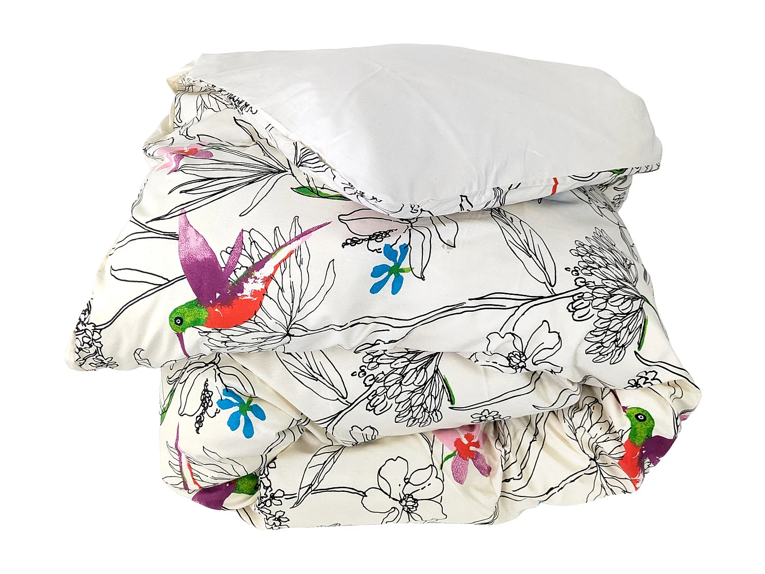 Housse de couette 260x240 cm coton AMAZONIA ecru