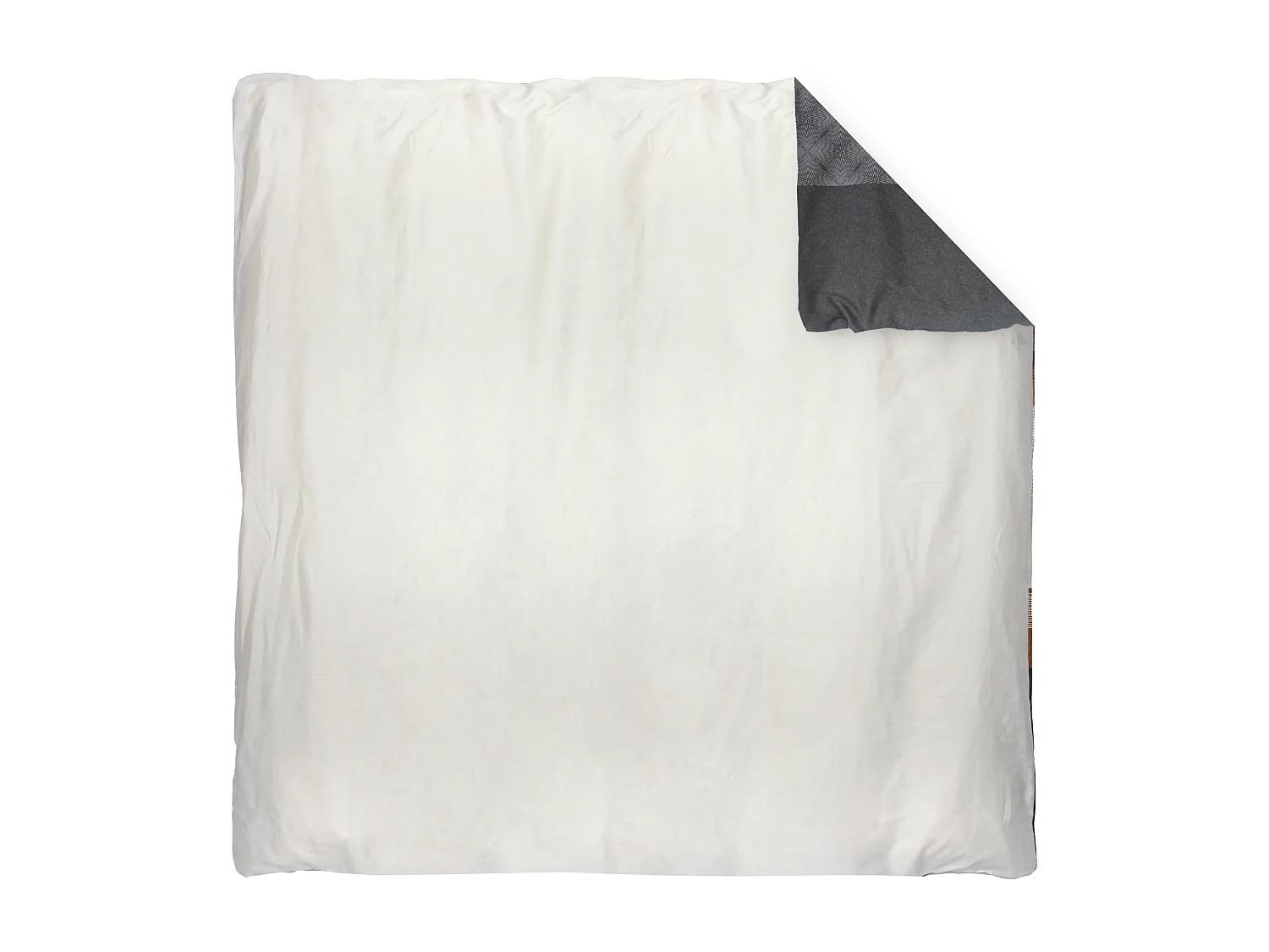 Housse de couette 200x200 cm satin de coton TIAGO noir