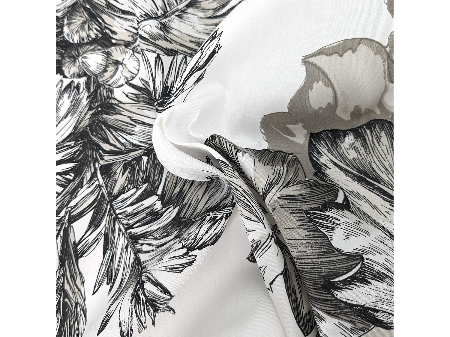 Housse de couette 140x200 cm satin de coton SAVANE blanc