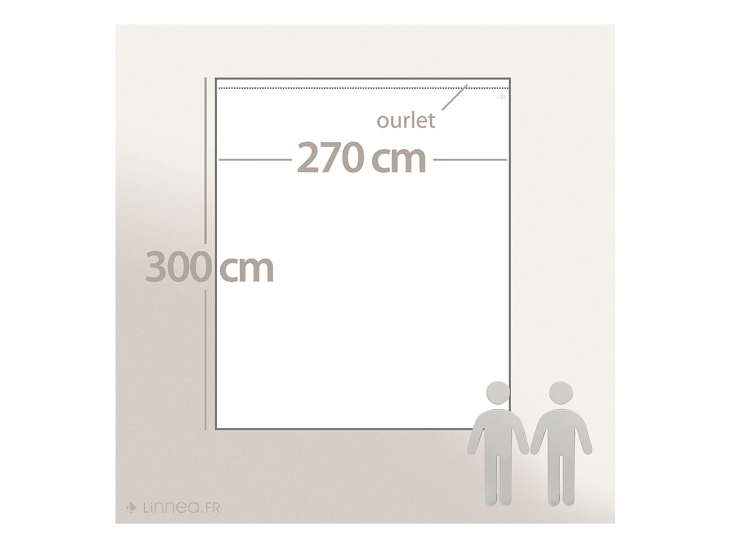 Drap plat uni 240x310 cm pur percale PRIMO Blanc