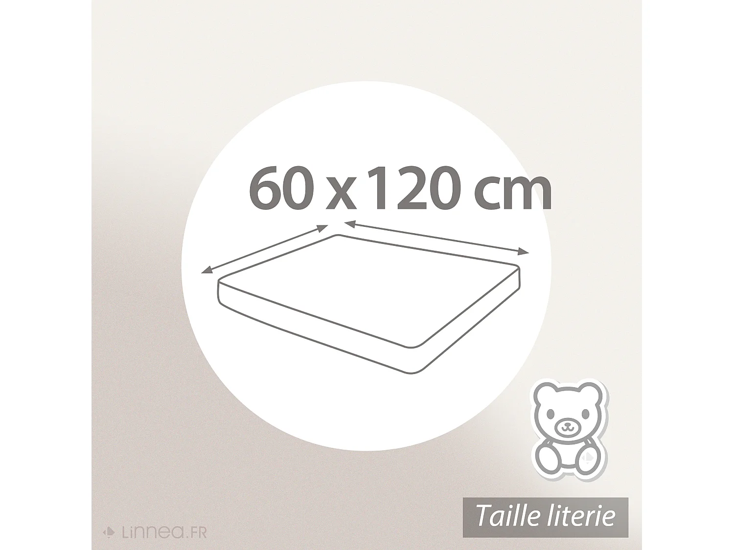 Protège matelas 60x120 cm bonnet 15cm ACHUA molleton coton 400 g/m2