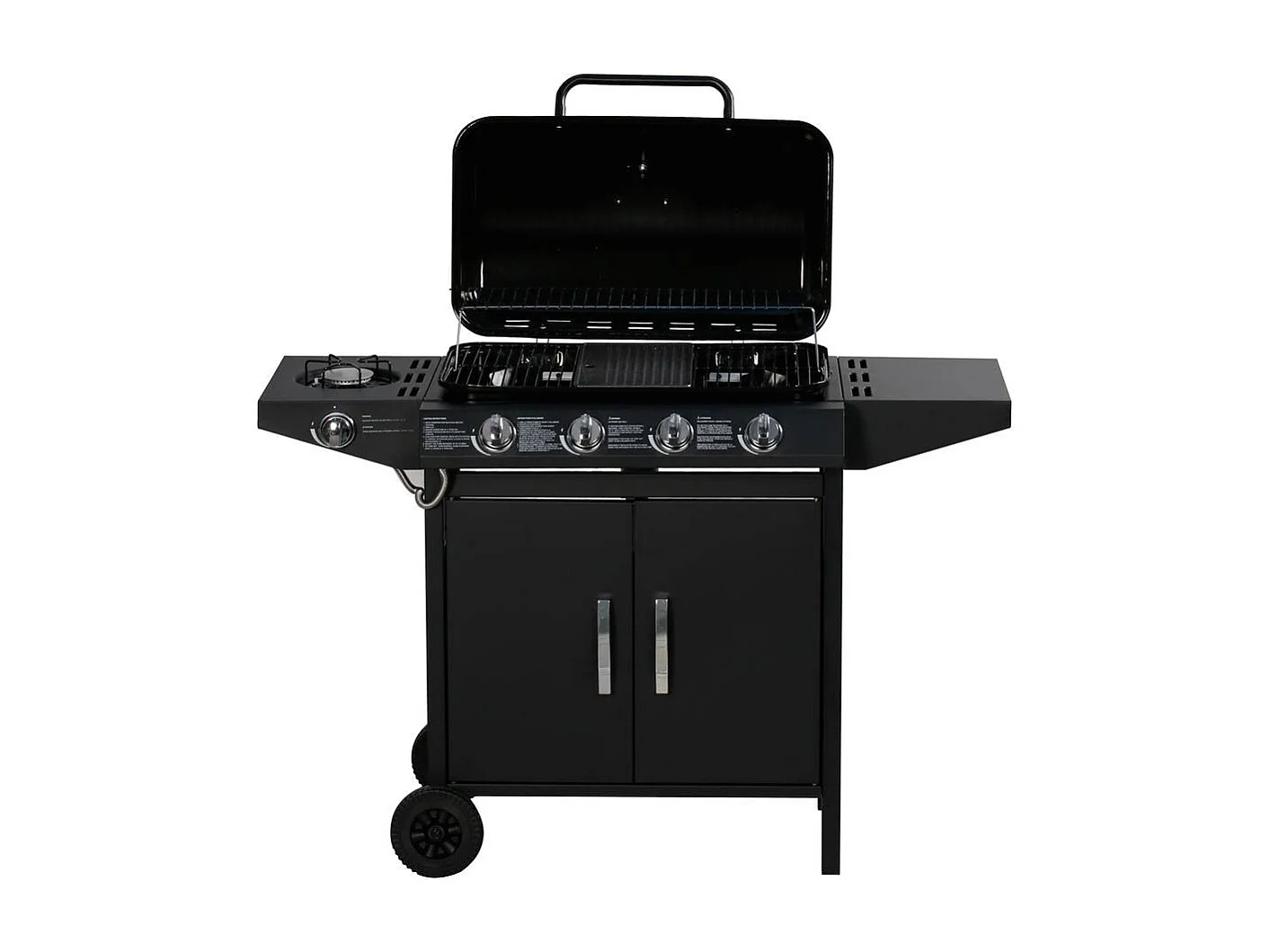 Churrasqueira à gás "Party 5" - 5 queimadores sendo 1 lateral - 12.9 Kw - Preta