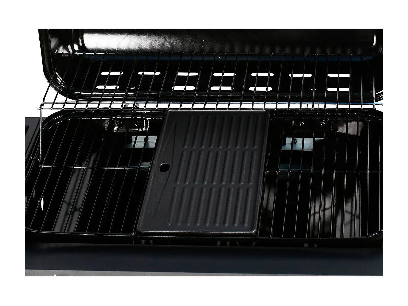 Churrasqueira à gás "Party 5" - 5 queimadores sendo 1 lateral - 12.9 Kw - Preta