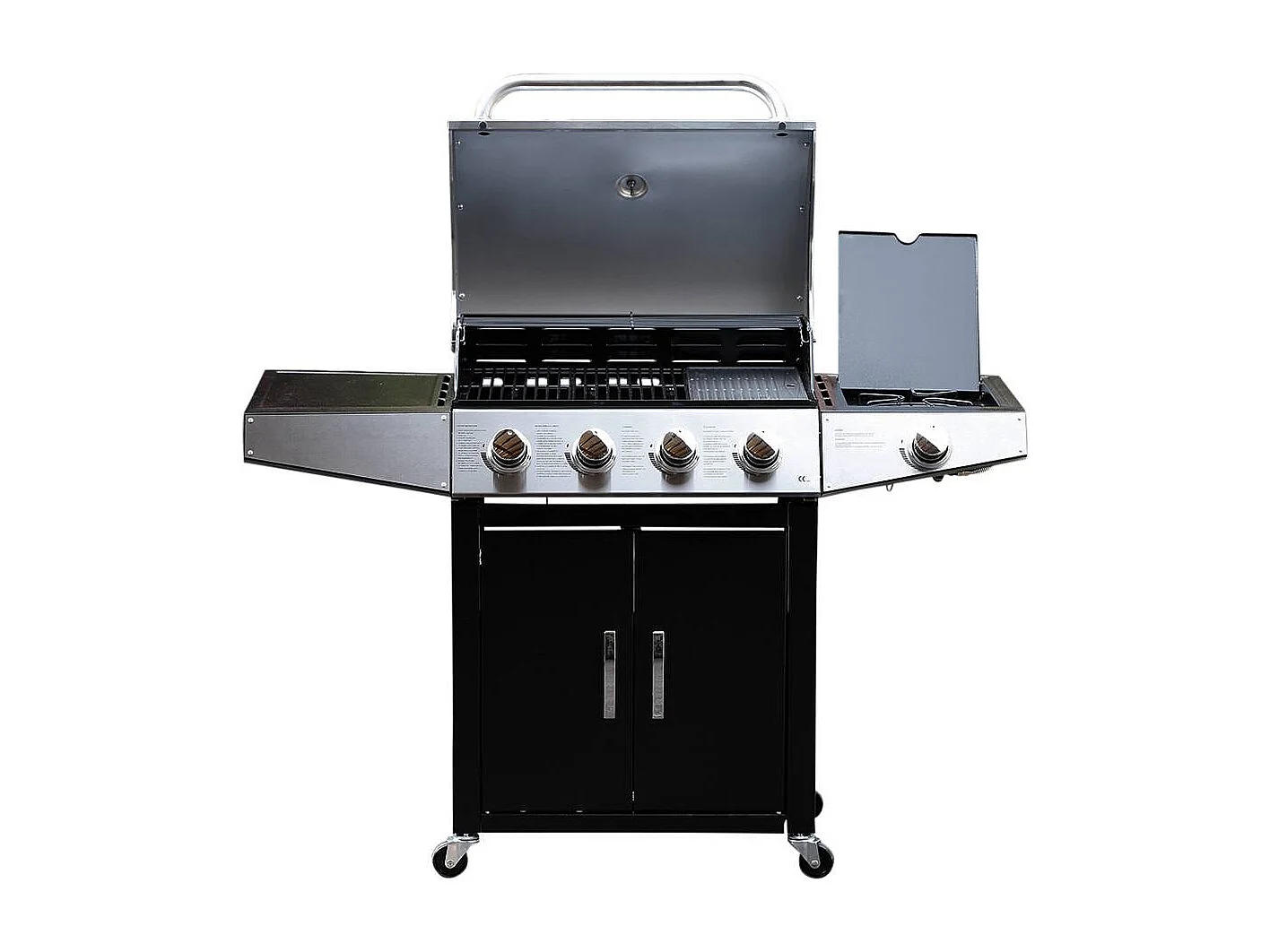 Gas BBQ gasbarbecue barbecue "Party 5" - 5 branders waarvan 1 zijbrander - 15,2 kW