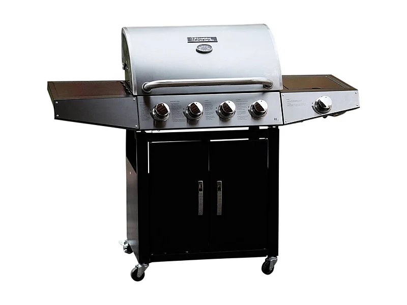 Gas BBQ gasbarbecue barbecue "Party 5" - 5 branders waarvan 1 zijbrander - 15,2 kW