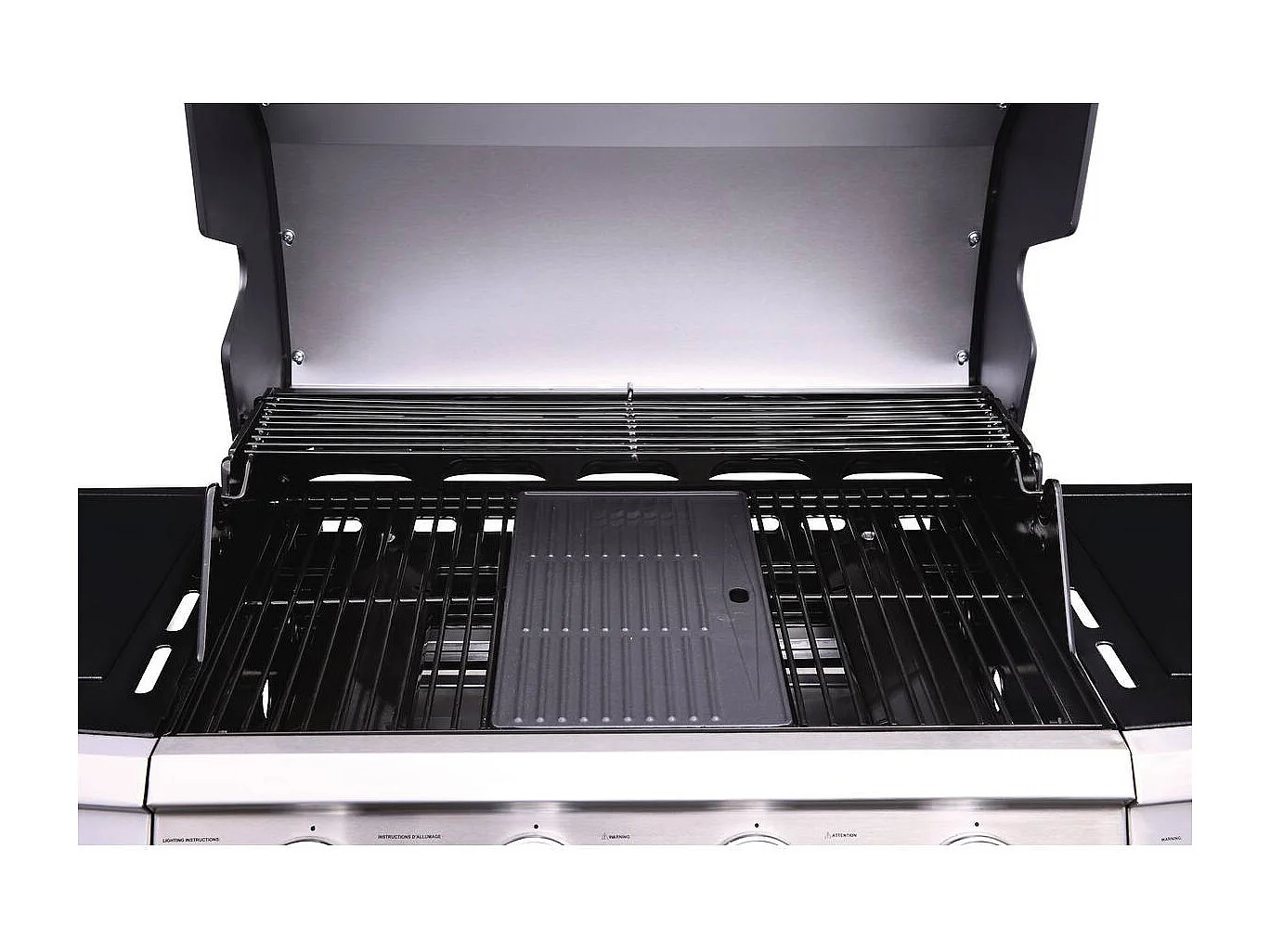 Barbecue gaz "Bingo 5" - 5 Brûleurs dont 1 latéral - 15.2kW + Housse protection - Noir