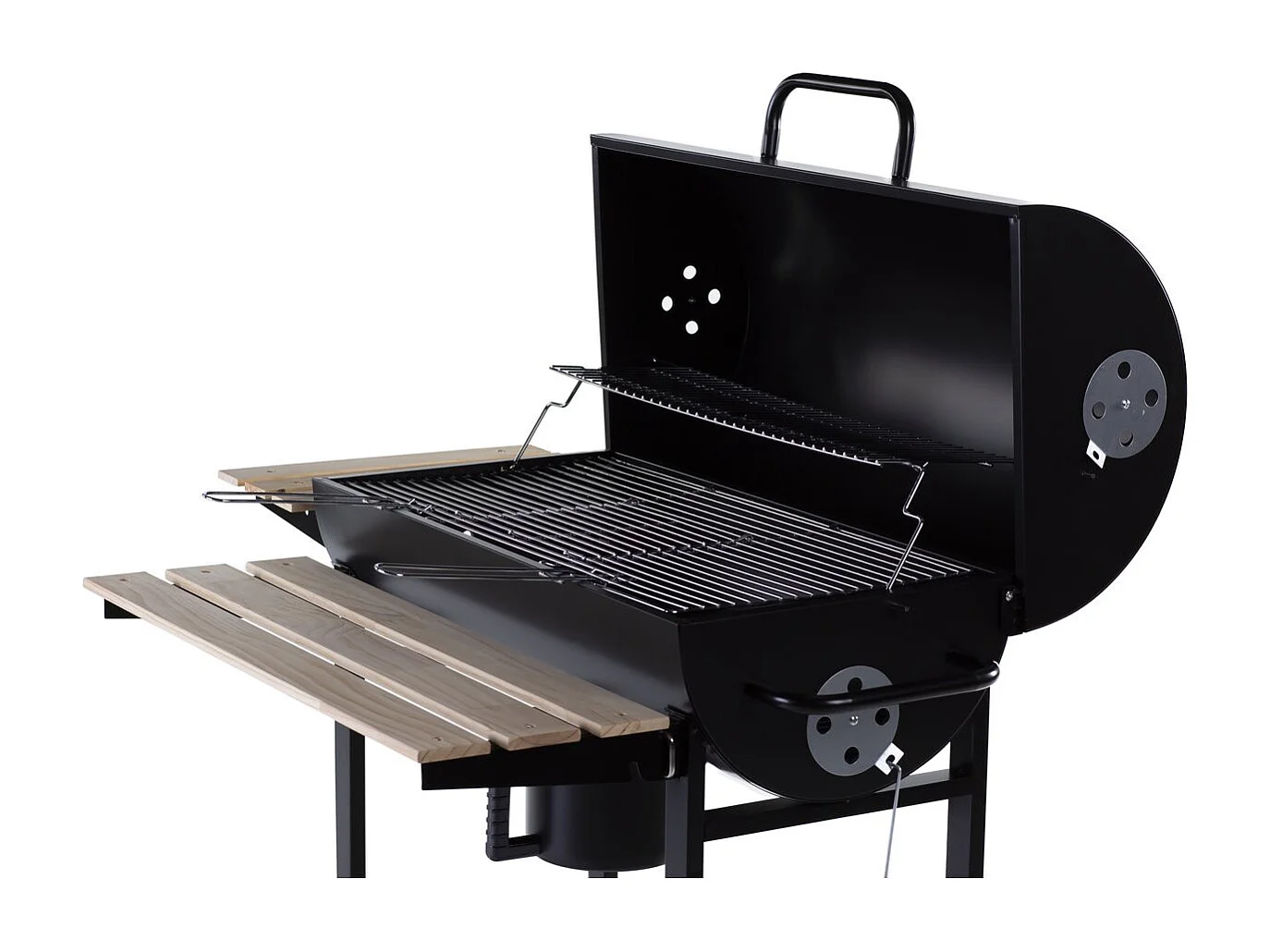 Barbacoa a carbón "King" - 95 x 63 x 105 cm - Negro