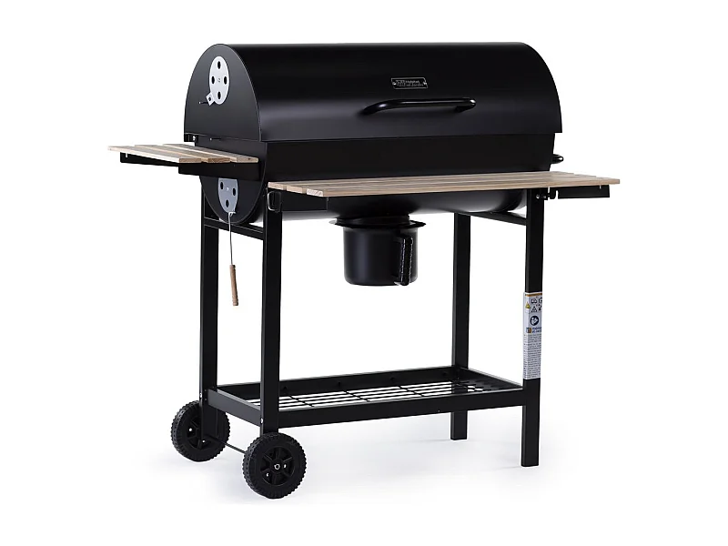 Barbacoa a carbón "King" - 95 x 63 x 105 cm - Negro