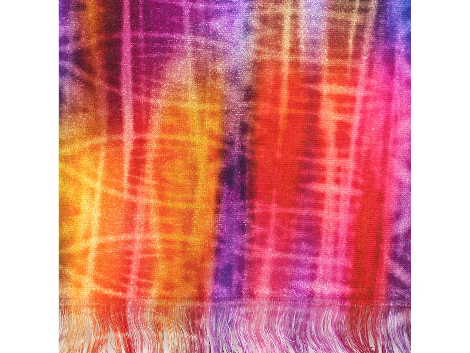 Drap de plage Fouta 100x180 cm coton 270 g/m² BIBIONE Cascade multicolore