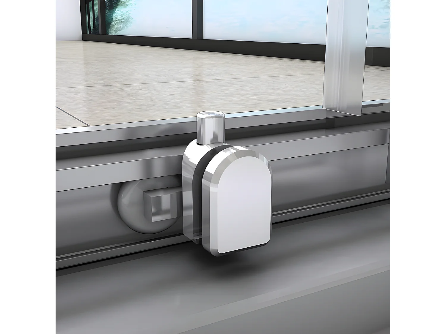 Cabine de douche coulissante 110x100x195cm en 6mm verre securit anticalcaire, L'accès d'angle