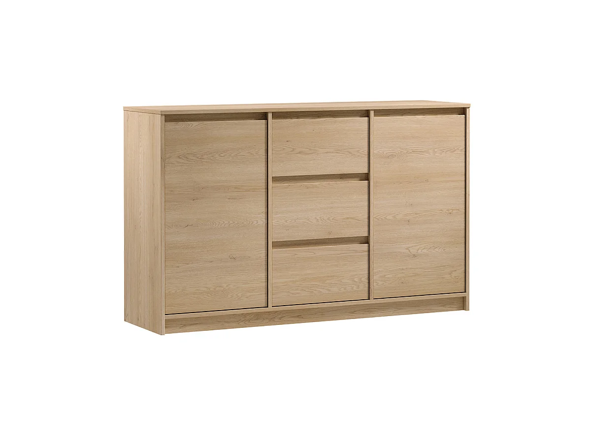 Beck Wood 2-deurs dressoir met 3 laden