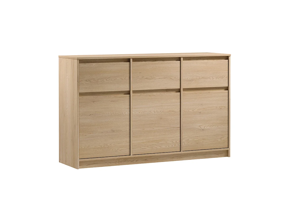 Beck 3-dörrars sideboard med 3 lådor Trä