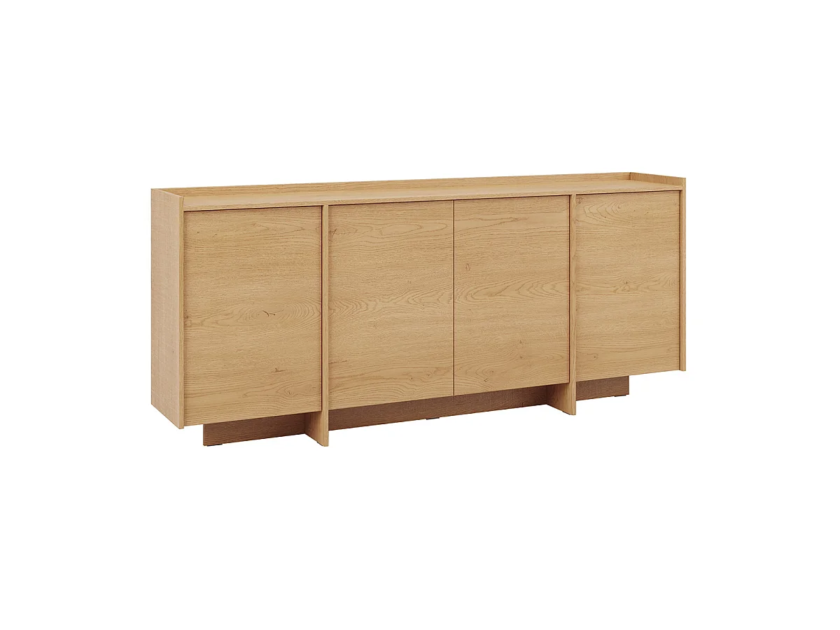Japandi Sideboard 4 dörrar Trä