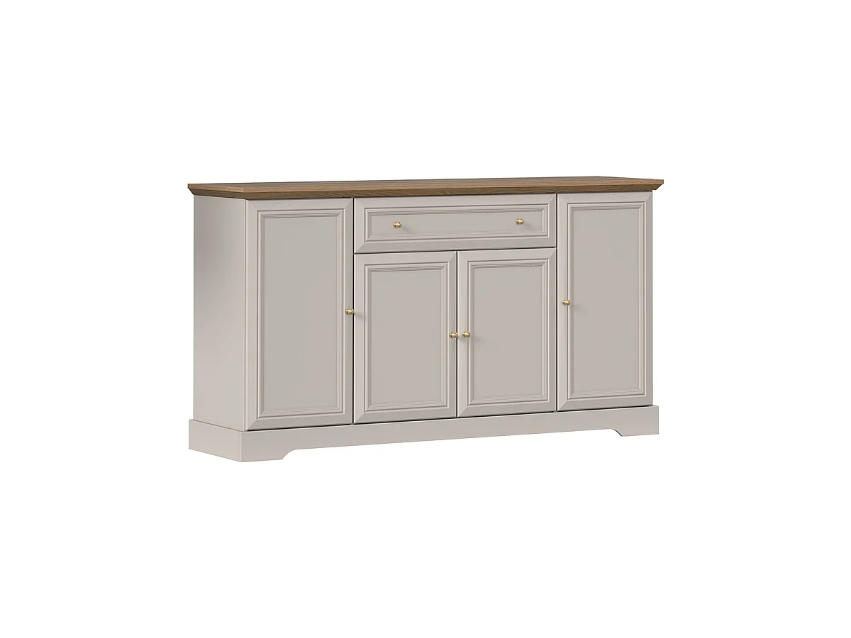 Buffet 4 portes 1 tiroir Dulci Cachemire et Bois