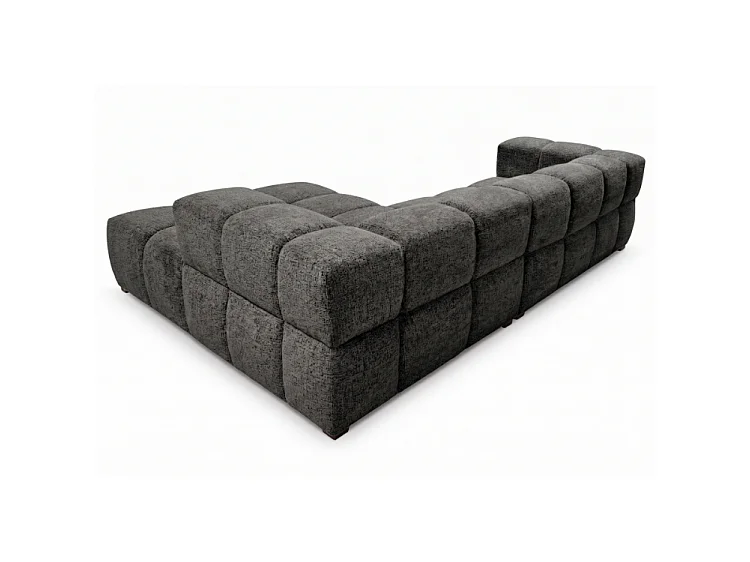 RUBI – canapé d’angle convertible gauche 288x182 cm, BELLO 20 gris