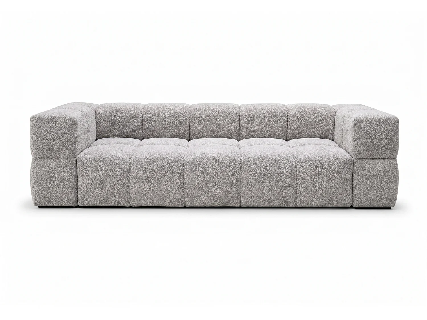 RUBI – sofa 3-osobowa z funkcją spania 150x202 cm, tkanina Anthology 15 jasnoszara