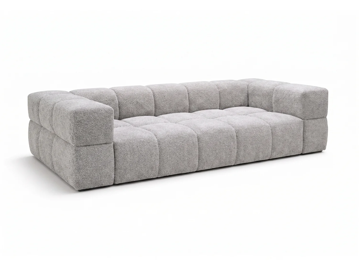 RUBI – sofa 3-osobowa z funkcją spania 150x202 cm, tkanina Anthology 15 jasnoszara