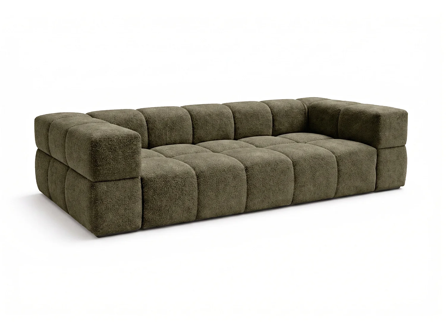 RUBI – sofa 3-osobowa z funkcją spania 150x202 cm, tkanina Anthology 12 ciemnozielona