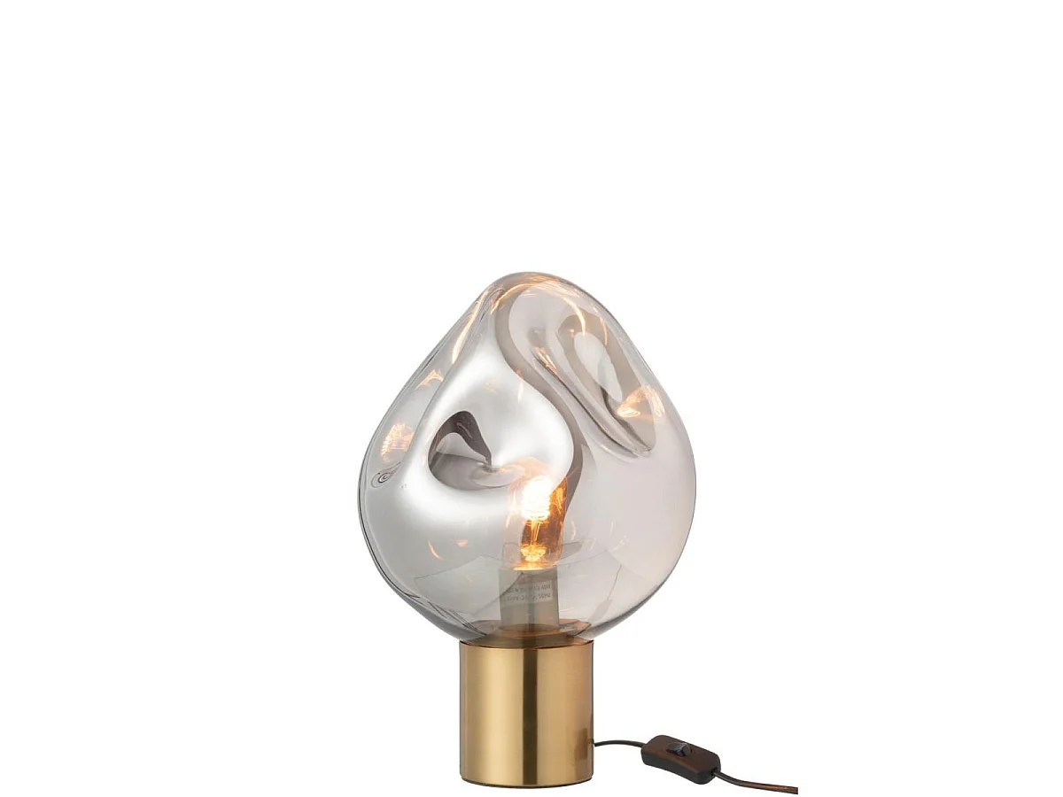 Lampe à Poser Design "Kerri" 38cm Gris